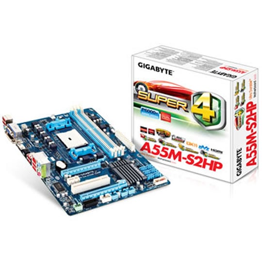 GigaByte GA-A55M-S2HP Motherboard Socket FM1 : image 1