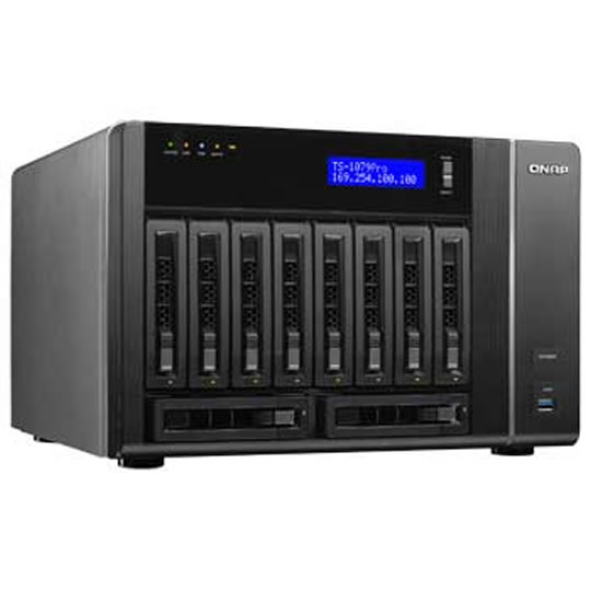 10 Bay SATA III NAS Desktop inc Dual Core CPU, USB 3.0 + More - Qnap TS-879 Pro : image 1