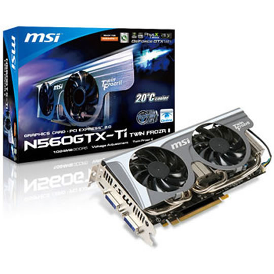 MSI 1GB GeForce GTX 560 Ti Twin Frozer II NVIDIA Graphics Card : image 1