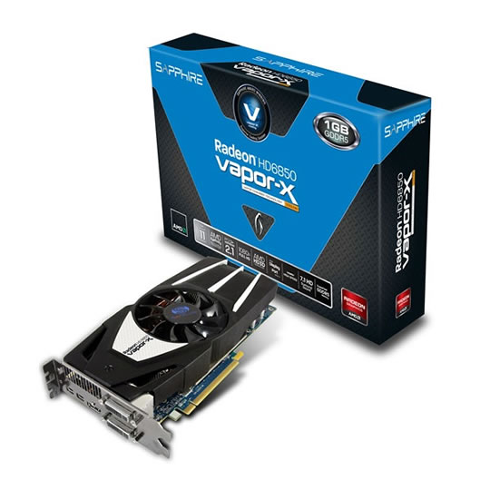 Sapphire HD 6850 Vapor-X AMD Radeon Graphics Card - 1GB : image 1