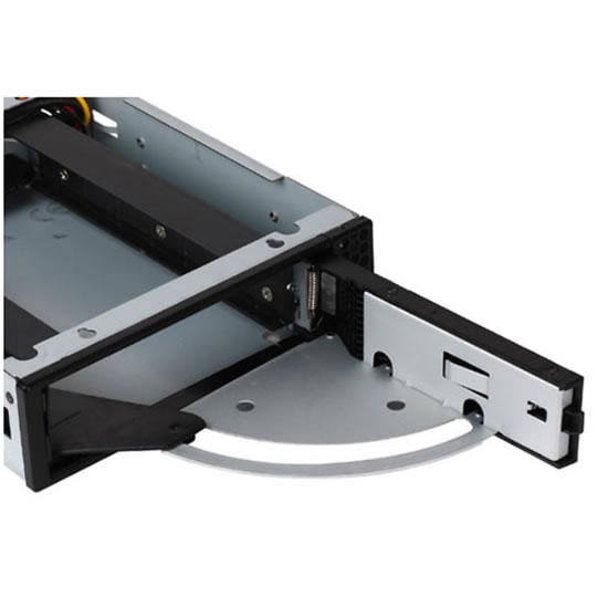 Silverstone SST-FP57B Hotswap Bay Adapter - 5.25" to 3.5" - BLACK : image 3