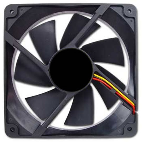 AKASA 120mm ball bearing fan long life with 3 pin power cable : image 1