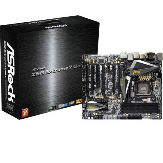 ASRock 90-MXGJG0-A0UAYZ Intel Z68 Socket 1155 Motherboard : image 1