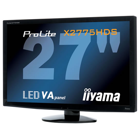 27" Iiyama Prolite X2775HDS-1 Monitor with HDMI & 4 Port USN 2.0 Hub 24Bit TrueColour : image 3