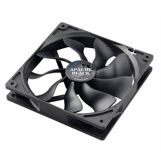 14cm Black Case Fan Akasa Black APACHE AK-FN062 : image 1