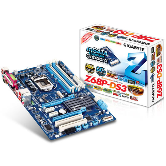 Gigabyte GA-Z68P-DS3  Intel Z68 Socket 1155 Motherboard : image 1