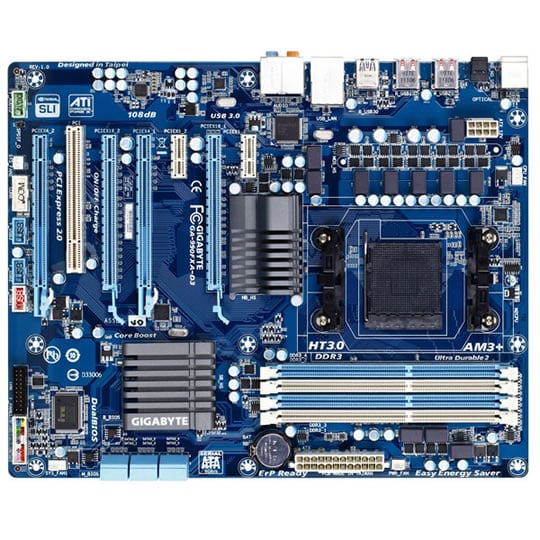 990FXA-D3 Gigabyte AM3+ ATX Motherboard : image 2