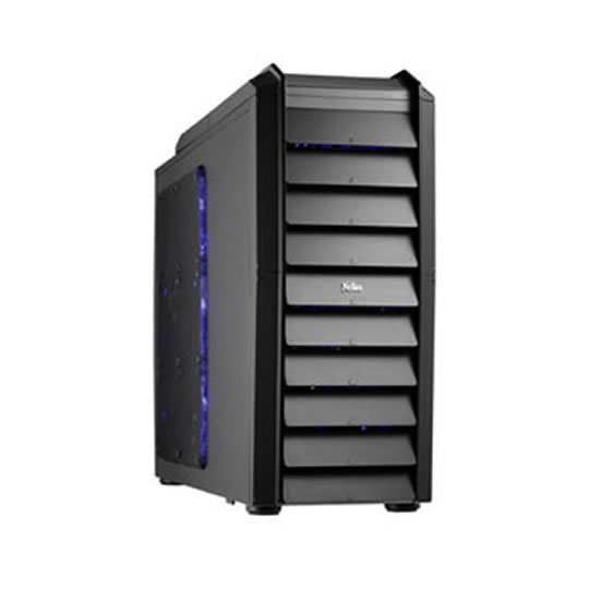 Xclio Touch 787 Black Large Mid Tower Performance Case with 10x120mm Case Fans : image 1