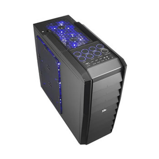 Xclio Touch 787 Black Large Mid Tower Performance Case with 10x120mm Case Fans : image 2