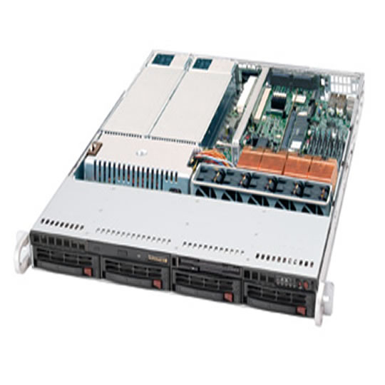 Supermicro 6014P-8R 1U Superserver Black : image 1