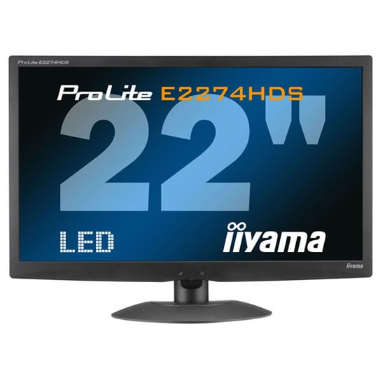 22" IIyama E2274HDS LED Full HD Monitor DVI/HDMI : image 2