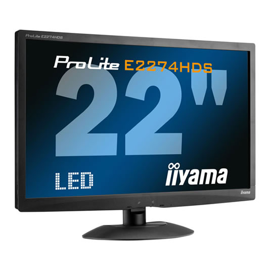 22" IIyama E2274HDS LED Full HD Monitor DVI/HDMI : image 3