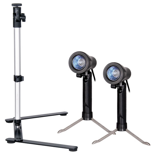 Xclio Home Photo Studio Kit inc 2 x Photography Lights, Camera Holder, 4 Colours, See Specs : image 3