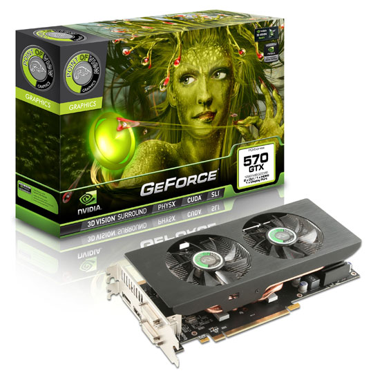 Point of View GTX570 Dual Fan NVIDIA Graphics Card - 1280MB : image 1