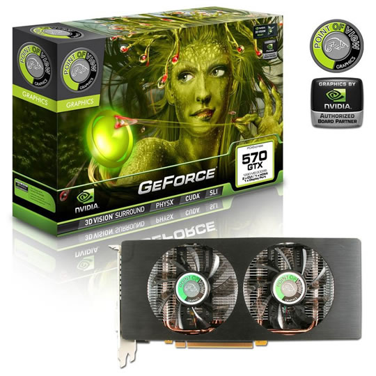 Point of View GTX570 Dual Fan NVIDIA Graphics Card - 1280MB : image 2