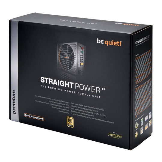 be quiet! Straight Power E9 CM 580W 80+ GOLD Modular SILENT Power Supply (PSU) : image 4