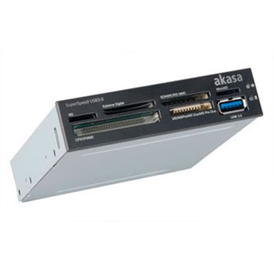 USB 3.0 front bay 3.5" Memory card reader via Internal USB 3.0 connector from AKASA AK-ICR-14 : image 1