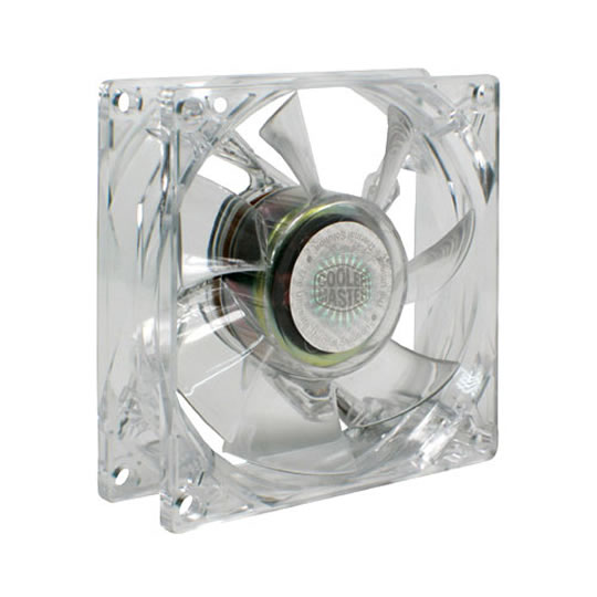 Cooler Master R4-BCBR-12FR-R1 Transparent Quiet Fan with Red LED : image 1