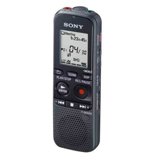 2GB Sony 3-in-1 Digital Voice Recorder Dictaphone MP3 PC/MAC Black - inc memory card slot : image 1