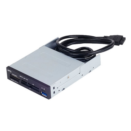 Silverstone USB 3.0 SDXC All In One Card Reader 3.5" & 1xUSB3 Port & 19pin Internal Connector : image 1