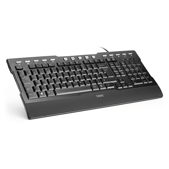 Xebec-tech x line Black Multimedia Keyboard with palm rest : image 1