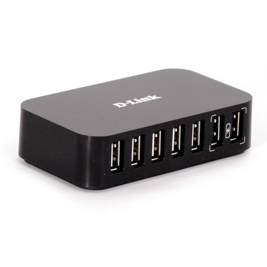 desktop USB Hub with mains power D-Link DUB-H7/B : image 1