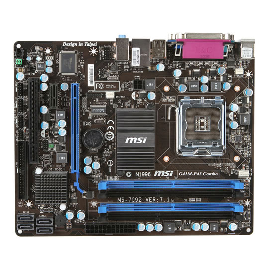Carte Mère MSI G41M-P33 Combo - Socket 775 - Avec 4 Go RAM + HDD 320 Go Windows 11 - Occasion