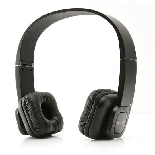Veho VEP-004-BT 360 Bluetooth Wireless Headphones with Leather Earpads and Mic for Bluetooth Devices : image 1