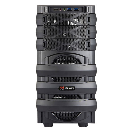 IN-WIN MaNa 134 Black Mid Tower SATA HDDEZ-Swap Module x2 Gaming Case No Psu : image 2