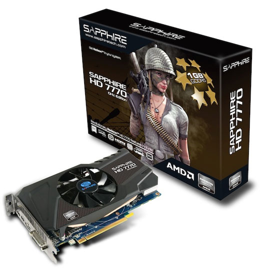 Sapphire Overclocked Radeon HD 7770 AMD Graphics Card - 1GB : image 1