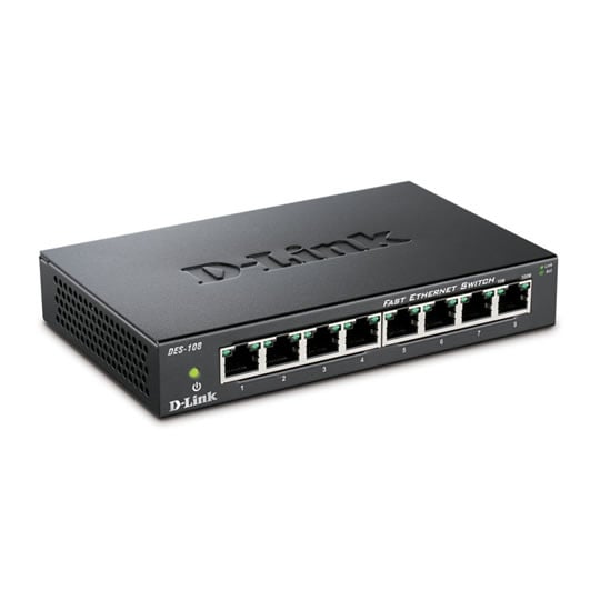 D-Link 8 port standard Desktop 10/100 Metal Switch DES-108/B : image 2