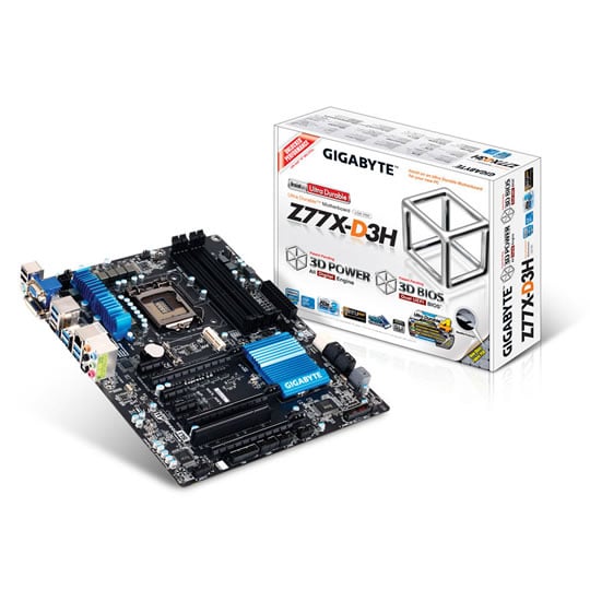 Gigabyte GA-Z77X-D3H Intel Z77 Socket 1155 Ivybridge Ready Motherboard : image 1