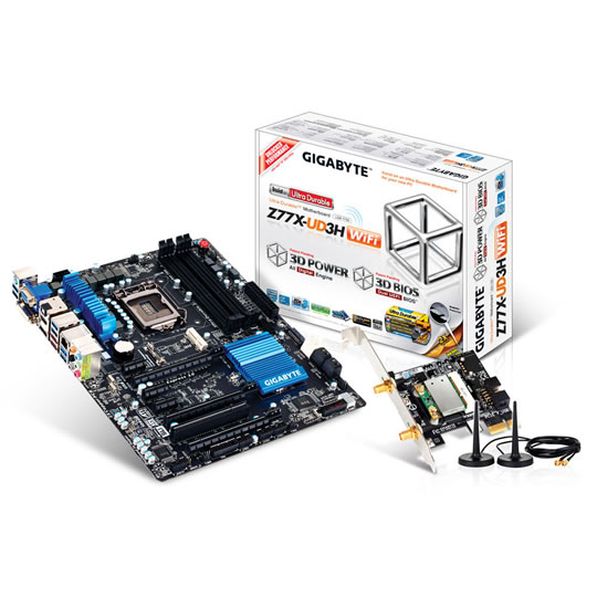 Gigabyte Z77X-UD3H WiFi Z77 Ivybridge Ready Motherboard