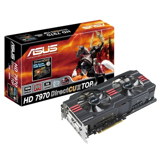 FREE DELIVERY ASUS DirectCU II TOP Radeon HD 7970 AMD Graphics Card - 3GB : image 1