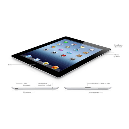 Apple iPad 32GB Wi-Fi & 4G Black - iPad 3 : image 4