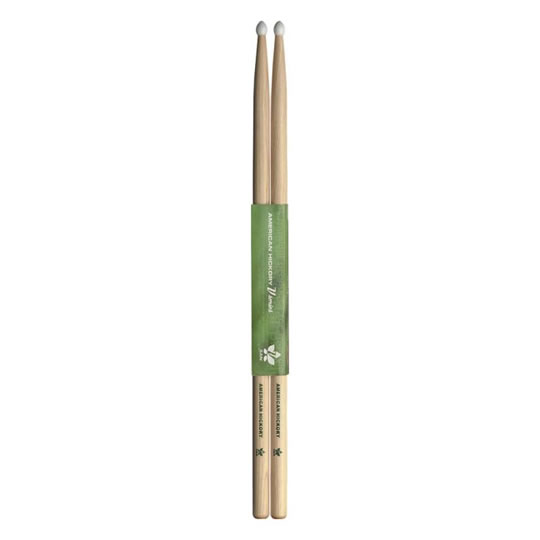 Stagg Nylon Tip Hickory Drum Sticks  5A  (1 Pair)