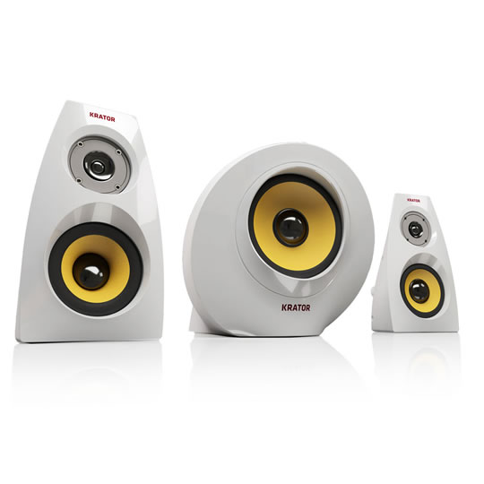 Krator N4-21U26W Neso4 Avante Garde 2.1 Speaker - White : image 1