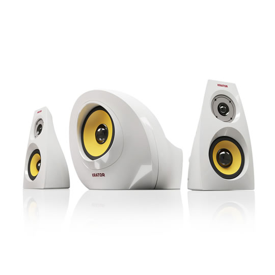 Krator N4-21U26W Neso4 Avante Garde 2.1 Speaker - White : image 2