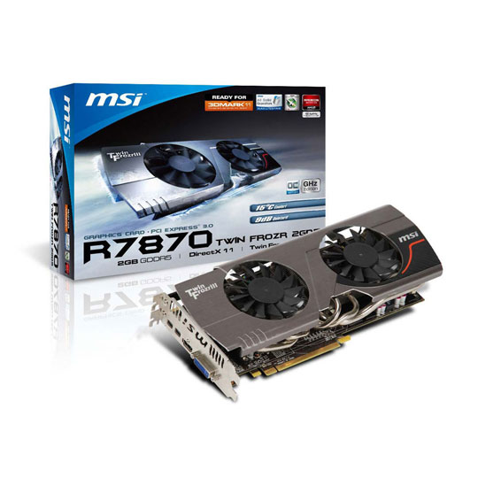 MSI HD7870 Twin Frozr OC AMD/ATI Graphics Card - 2GB : image 1