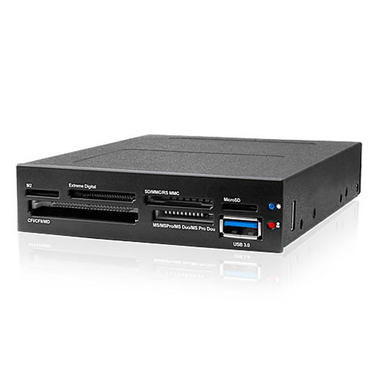 Front 3.5" Bay Card Reader and USB 3.0 Port ICY Box IB-865 : image 1