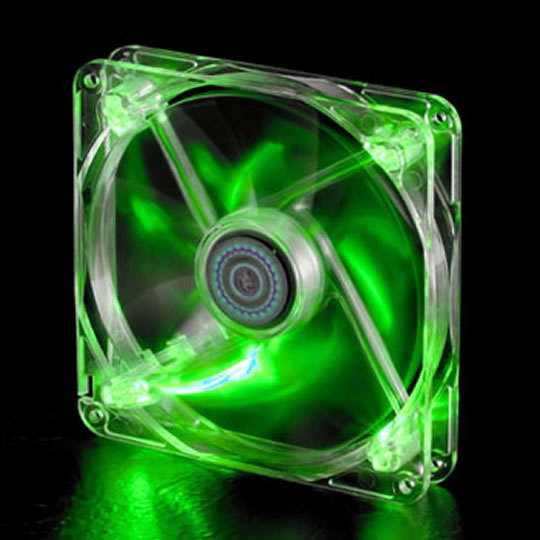 Cooler Master BC Series Fan - Transparent + Green LED : image 2