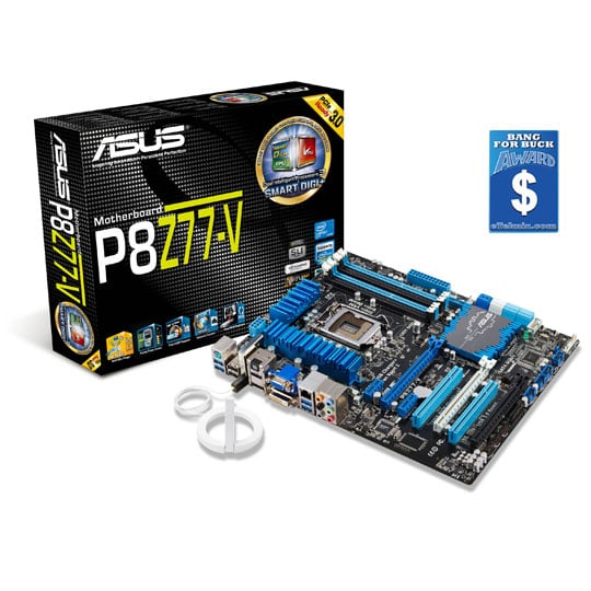 ASUS P8Z77-V Intel Z77 Socket 1155 Ivybridge Ready Motherboard : image 1