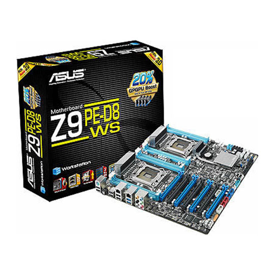 ASUS Z9PE-D8 WS Intel C602 Socket 2011 x2 Workstation Server Board : image 1