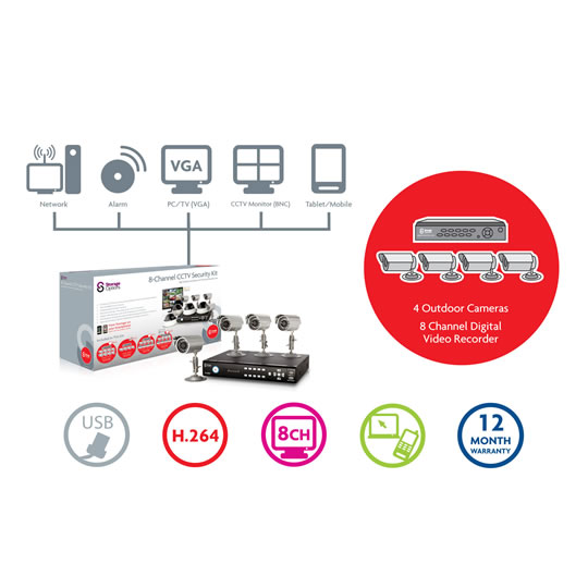 Storage Options 53285 CCTV 1TB DVR + 4 Cameras : image 4