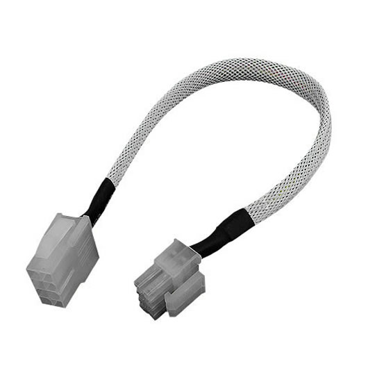 Phobya Extension 8-Pin or EPS12V 45cm - UV White : image 1