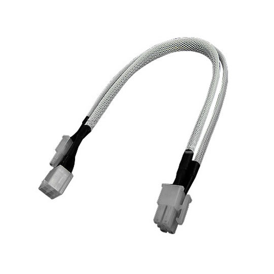 Phobya PCI-E Adapter 6pin to 8pin PCI-E 30cm - UV White : image 1