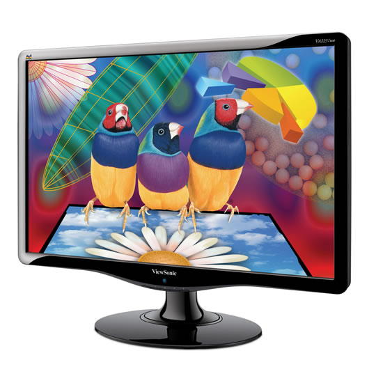 Viewsonic VA2231WA-LED HD Black LED 22" Monitor Slim Bezel LN44628 ...