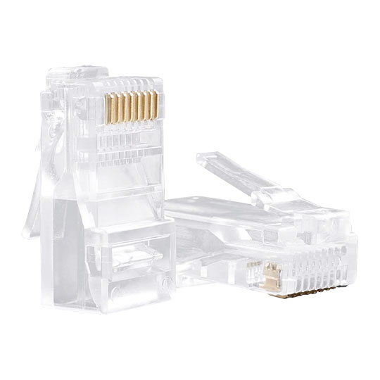 50PCS UTP Male RJ45 Connectors / Crimp Plugs (CAT5/6) Ready
