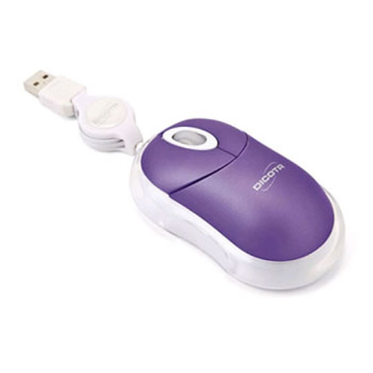 Dicota Spirit Wired Mouse Purple : image 1