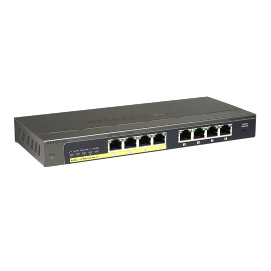 Netgear GS108PE 8 Port Gigabit Plus Desktop switch with 4 POE Ports : image 1